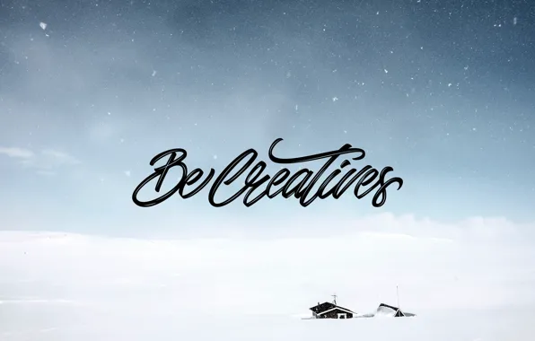 Картинка зима, креатив, лого, becreatives