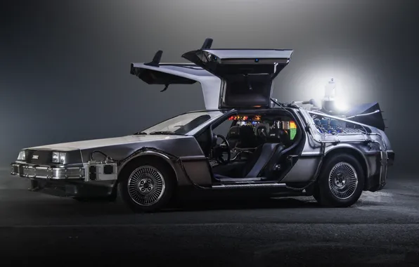 Картинка light, Back to the Future, sci fi, The DeLorean
