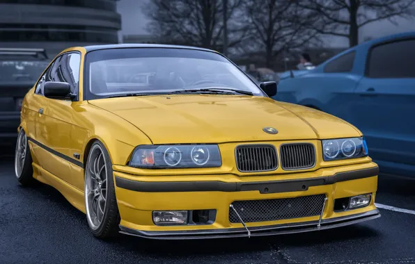 Картинка желтый, дизайн, BMW, автомобиль