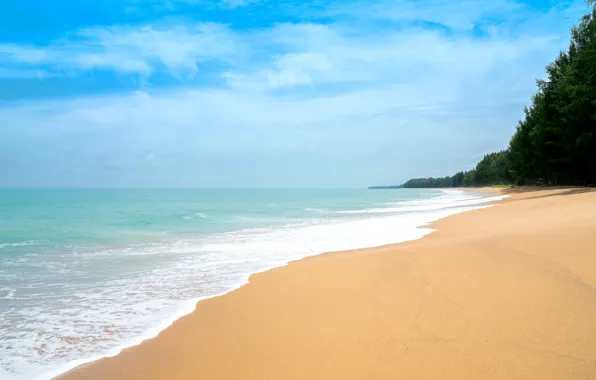 Картинка песок, море, волны, пляж, лето, summer, beach, sea, seascape, sand, wave