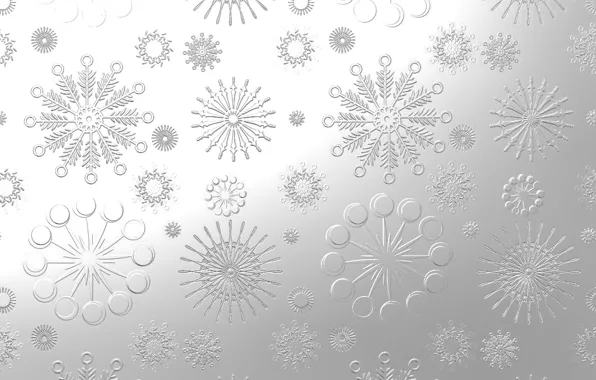 Картинка снежинки, узор, сталь, серебро, текстура