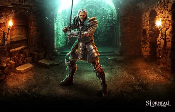 Картинка sword, game, armor, ken, warrior, balde, Stormfall, Stormfall: Age Of War
