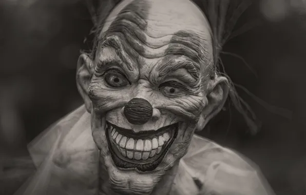 Картинка зубы, клоун, маска, Halloween Clown