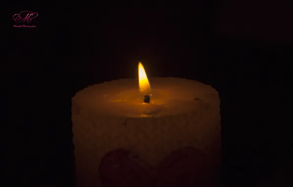 Картинка Fire, candle, Romance