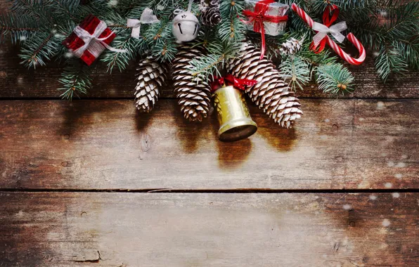 Картинка Новый Год, Рождество, wood, merry christmas, decoration, fir tree