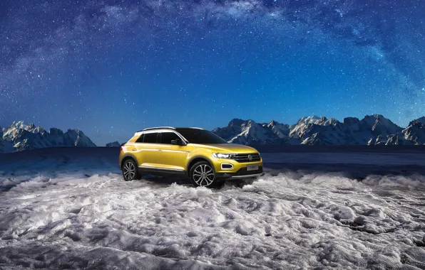 Картинка Volkswagen, ледник, 2018, кроссовер, 4Motion, T-Roc