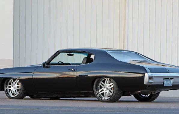 Картинка черный, Chevrolet, мускул кар, диски., Chevelle SS