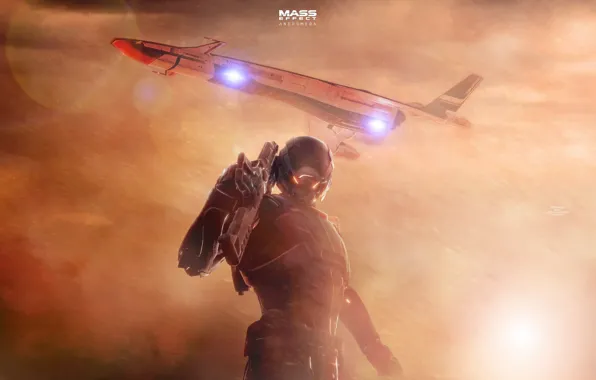 Картинка gun, game, weapon, Mass Effect, rifle, suit, Mass Effect Andromeda, Mass Effect: Andromeda
