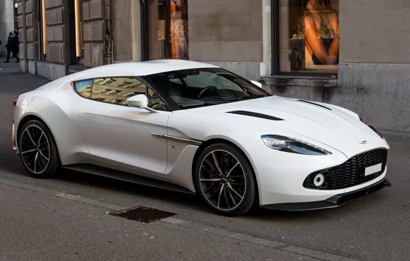 Картинка Aston Martin, White, Street, Zagato, Vanquish