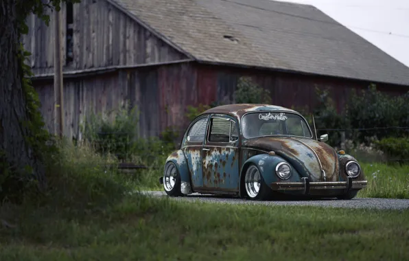 Картинка Volkswagen, Old, Beetle, Rusty