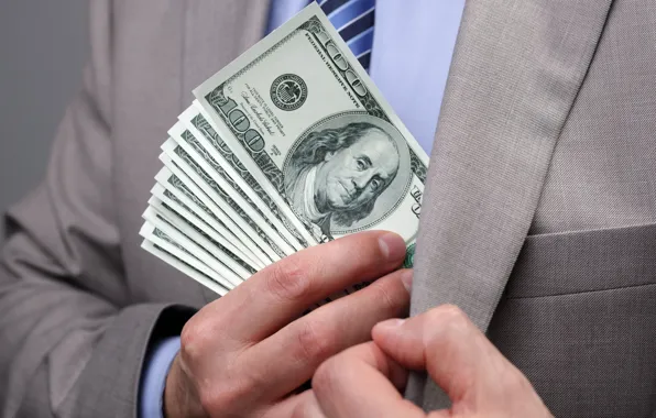 Картинка money, dollar, suit, Business, bribes