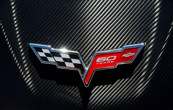 Картинка логотип, эмблема, Chevrolet Corvette