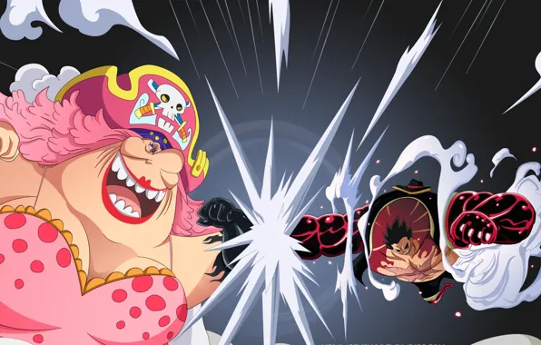 Картинка skull, game, One Piece, pirate, hat, anime, fight, punch, manga, japanese, combat, Luffy, akuma no …