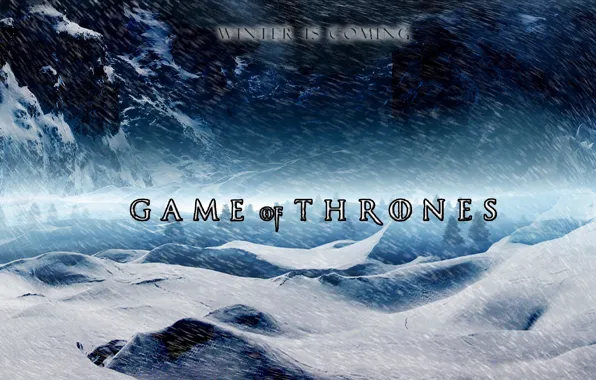 Картинка постер, Game of Thrones, Игра престолов, Зима близко, Winter Is Coming, 1-й сезон