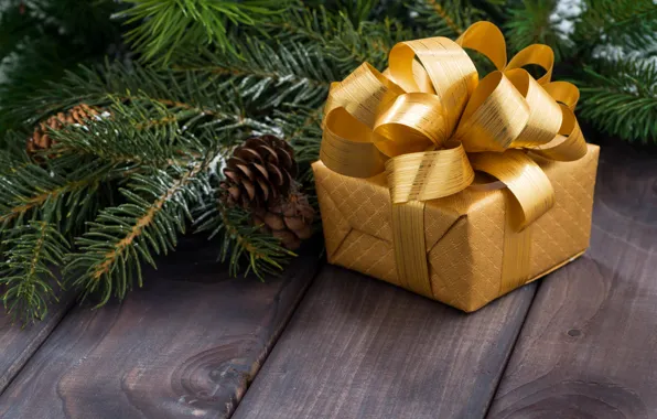 Картинка подарок, елка, Новый Год, Рождество, happy, Christmas, wood, New Year, Merry Christmas, Xmas, gift, decoration
