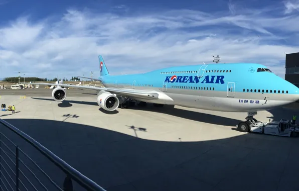 Картинка Boeing, Корея, Боинг, 747, Korea, 747-8, B747, Б747, B747-8, Korean air