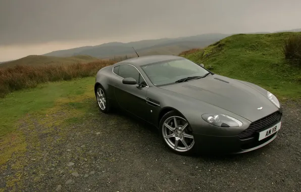 Картинка пейзаж, Aston Martin, купе, vantage