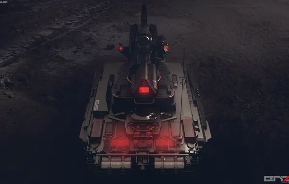 Картинка танк, задок, Light tank concept
