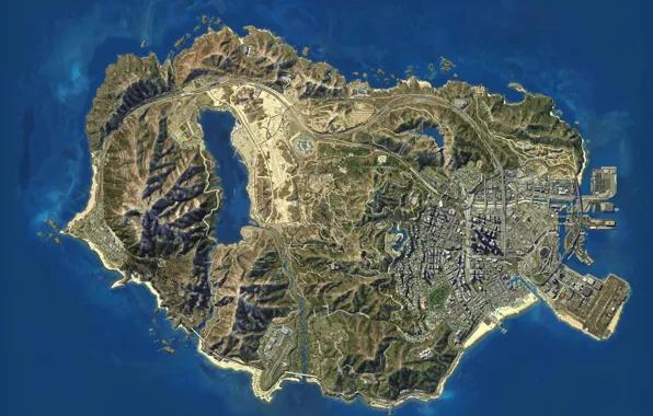 Картинка Игры, Карта, GTA 5