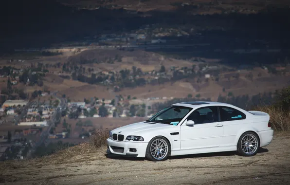 Картинка BMW, White, E46