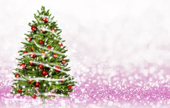 Картинка шары, елка, Новый Год, Рождество, merry christmas, decoration, xmas, holiday celebration