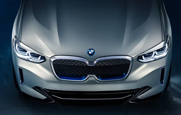 Картинка Concept, 2018, передняя часть, электрокроссовер, BMW iX3