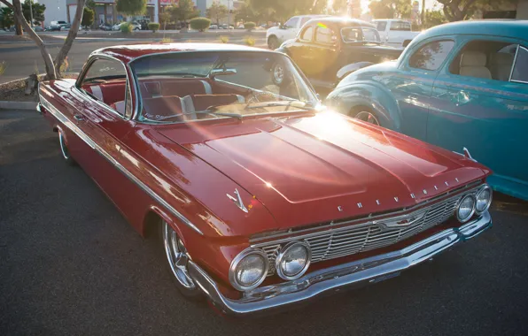 Картинка ретро, классика, Chevy, Impala, 1961