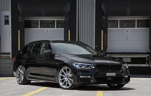 Картинка черный, бмв, BMW, универсал, 5-Series, G31