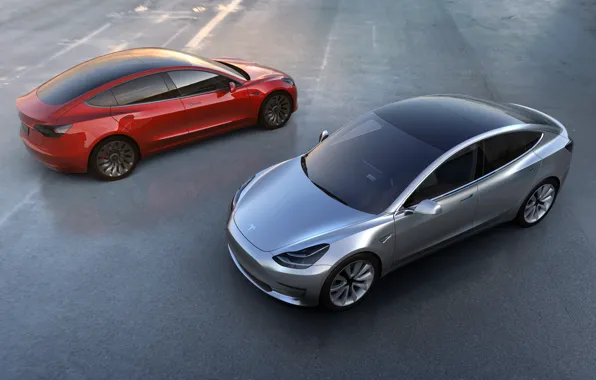 Картинка Tesla Model S, tesla motors, tesla 3