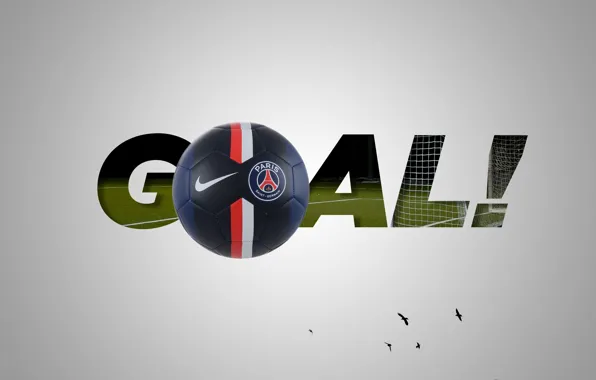 Картинка wallpaper, sport, logo, football, ball, Paris Saint-Germain