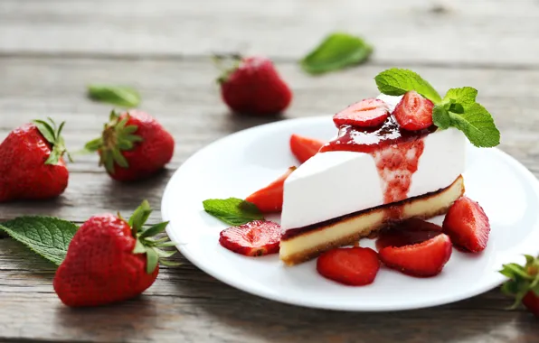 Картинка клубника, торт, десерт, strawberry, чизкейк, cheesecake, mascarpone