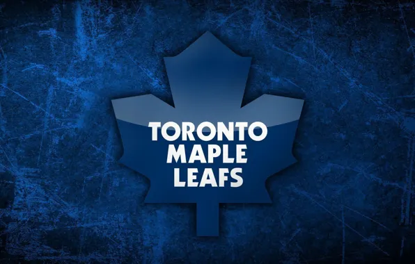 Картинка лед, эмблема, Торонто, кленовые листья, NHL, НХЛ, Национальная Хоккейная Лига, Торонто Мейпл Лифс, Toronto Maple …
