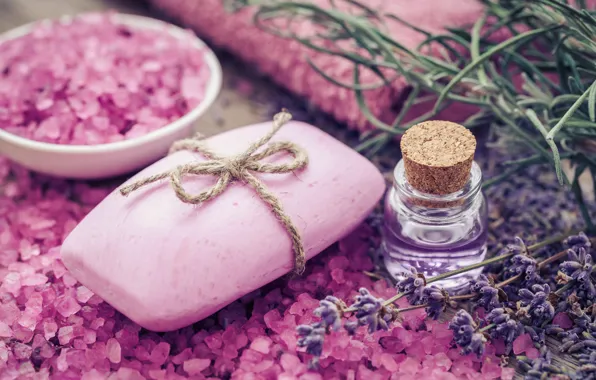 Картинка мыло, pink, лаванда, lavender, соль, spa, oil
