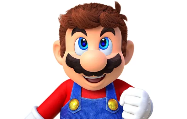 Картинка усы, волосы, рука, нос, Марио, комбинезон, перчатка, Mario, Super Mario Odyssey