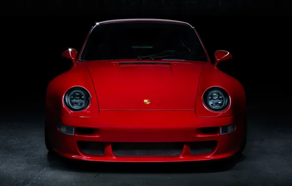 Картинка red, front, garage, 993, classic cars, Porsche 993