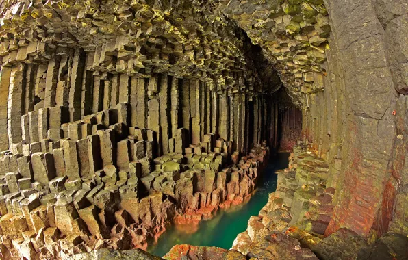 Картинка камни, скалы, Шотландия, остров Стаффа