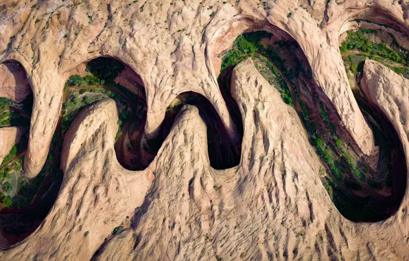 Картинка горы, река, Meandering Canyon