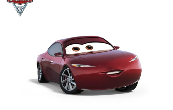 Картинка car, Disney, Pixar, Cars, animated film, animated movie, burgundy, Cars 3