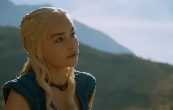 Картинка Game of Thrones, Emilia Clarke, Daenerys Targaryen, looking, tv series, tv show