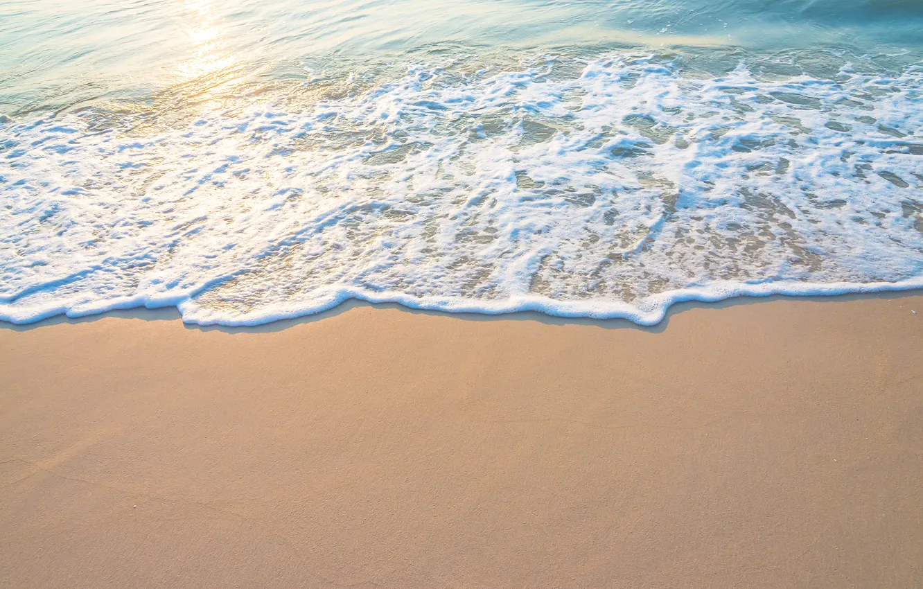 Фото обои песок, море, волны, пляж, лето, берег, summer, beach, sea, seascape, beautiful, sand
