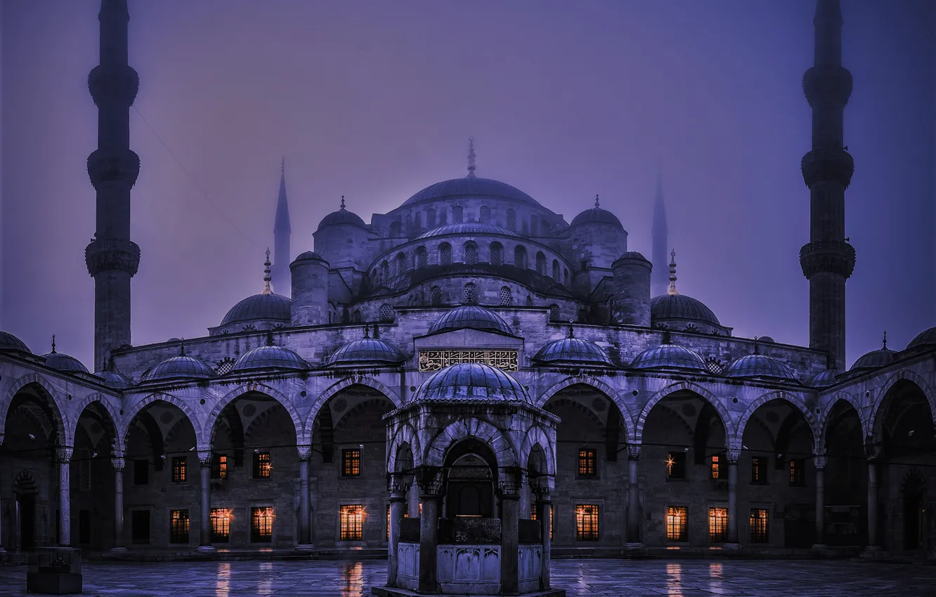 Фото обои Istanbul, Turkey, Blue Mosque, Konstantinopol, Byzantine