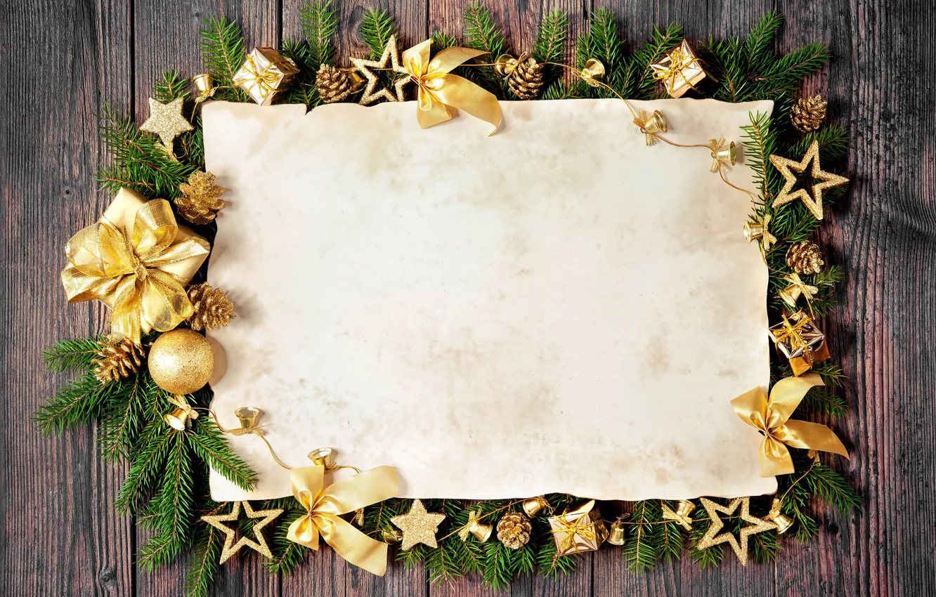 Фото обои украшения, елка, Новый Год, Рождество, happy, Christmas, New Year, Merry Christmas, Xmas, gift, decoration, frame, …