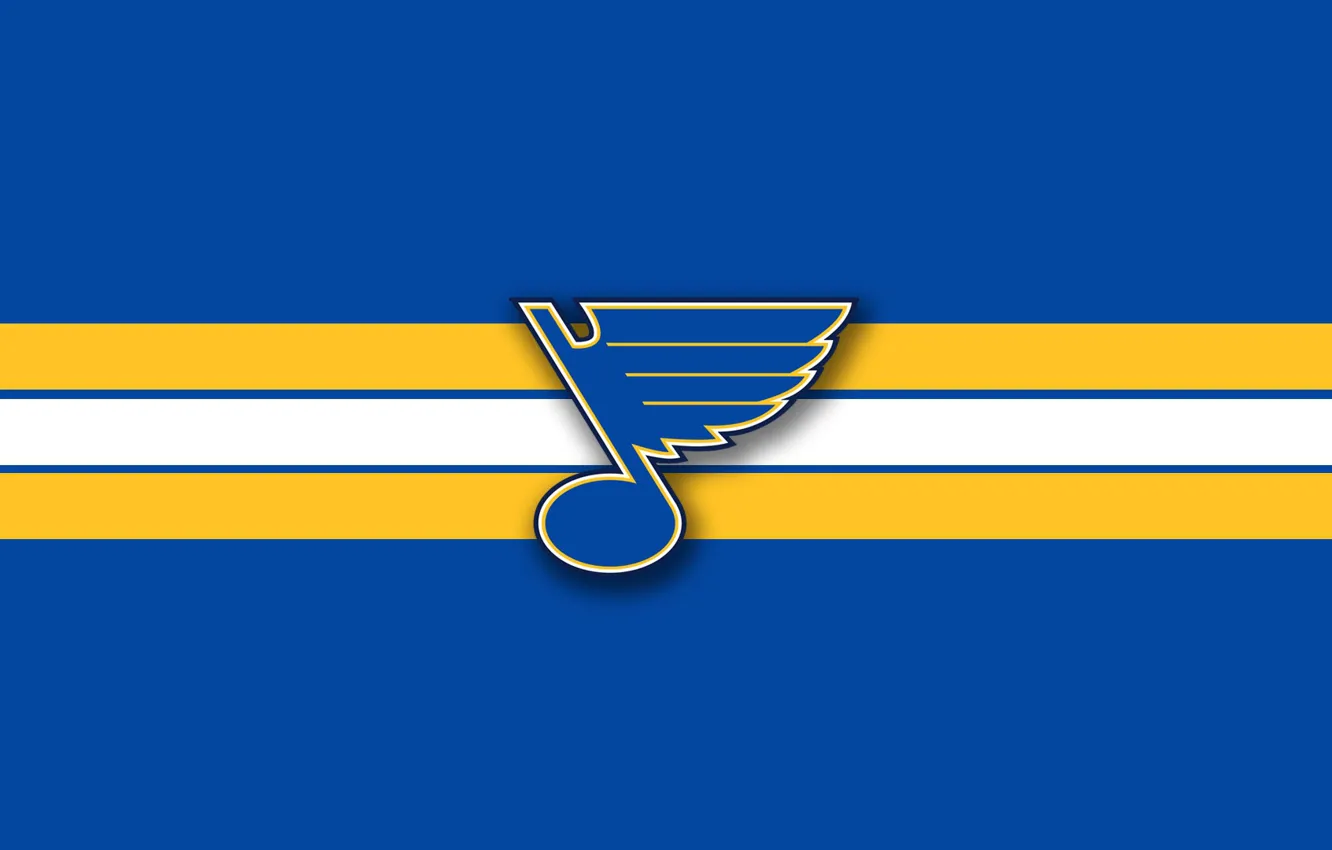 Фото обои крыло, эмблема, нота, нхл, nhl, St. Louis Blues, хоккейная команд...