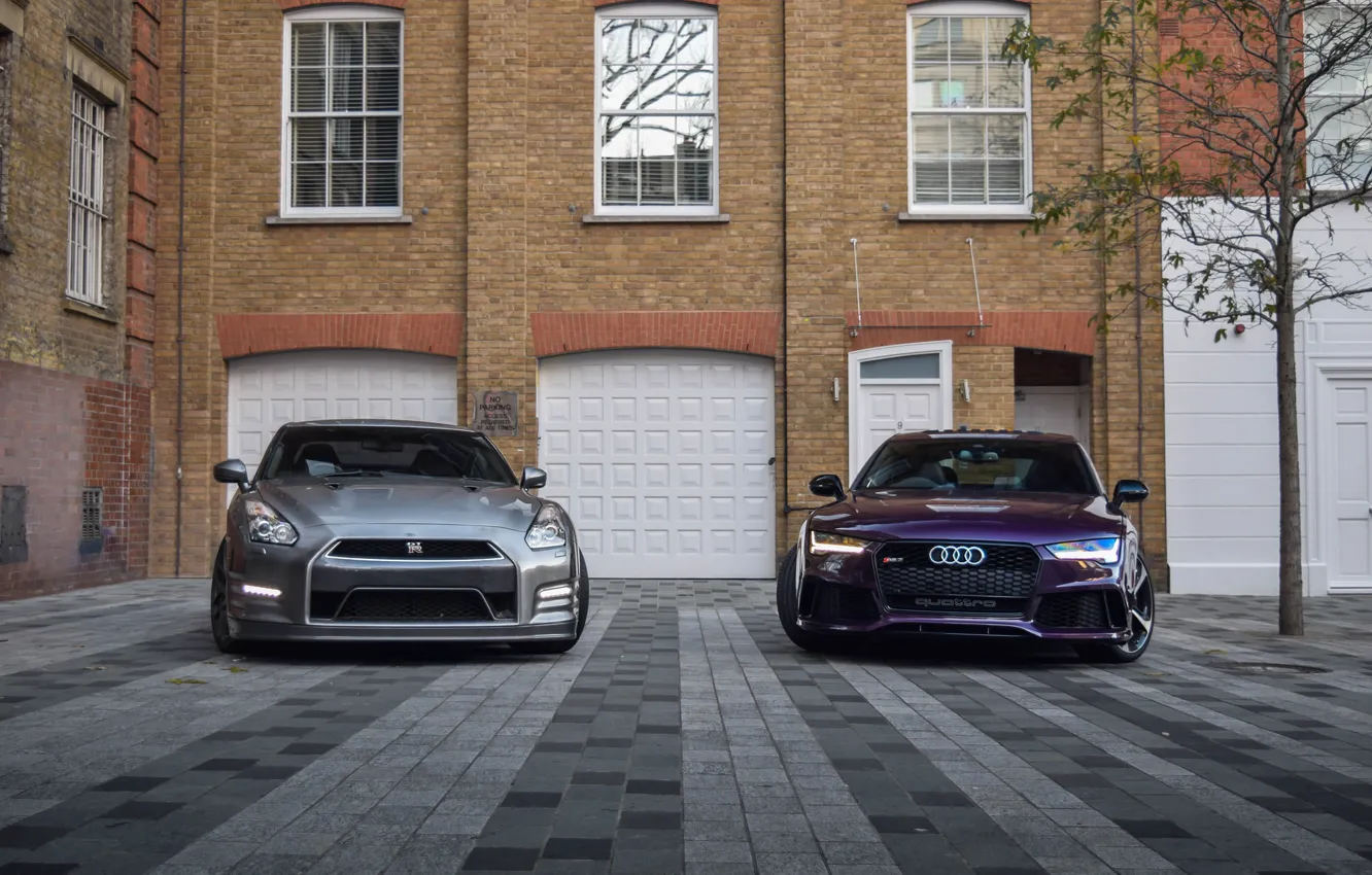 Фото обои Audi, GTR, Nissan, Beautiful, R35, RS7