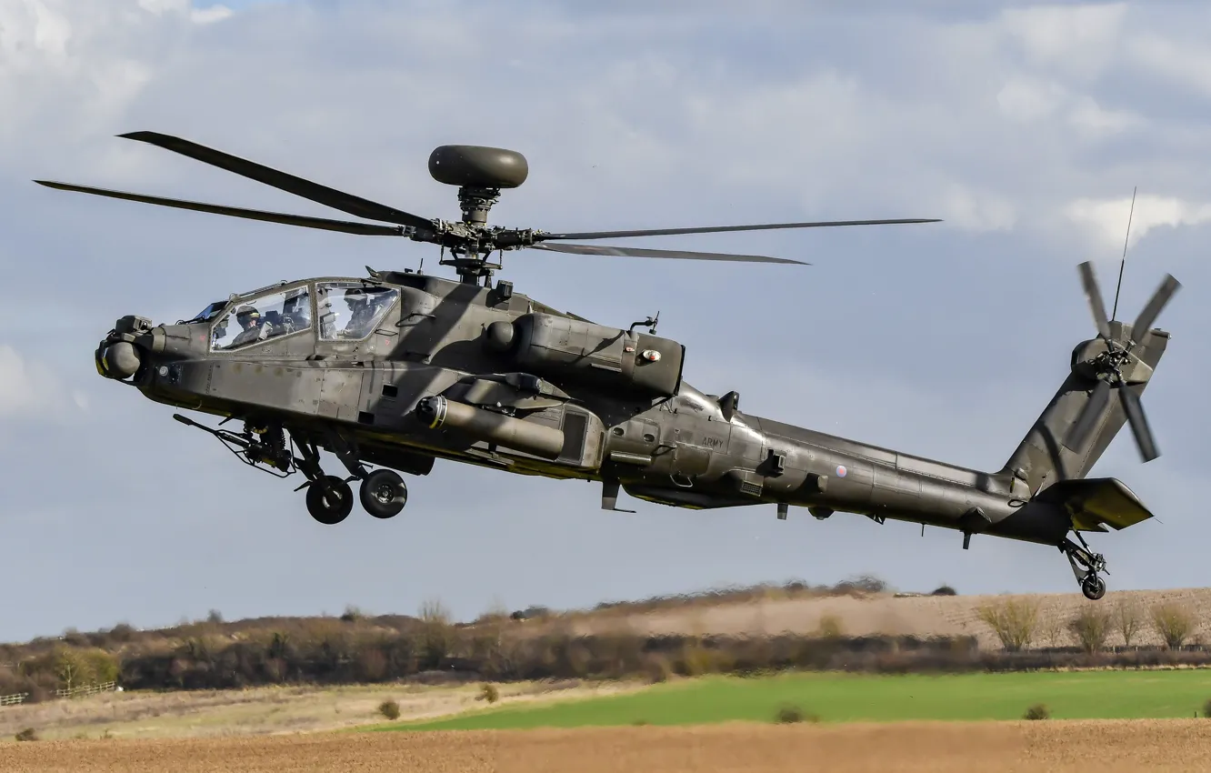Фото обои helicopter, AgustaWestland, Apache AH1, WAH-64 ZJ182. 