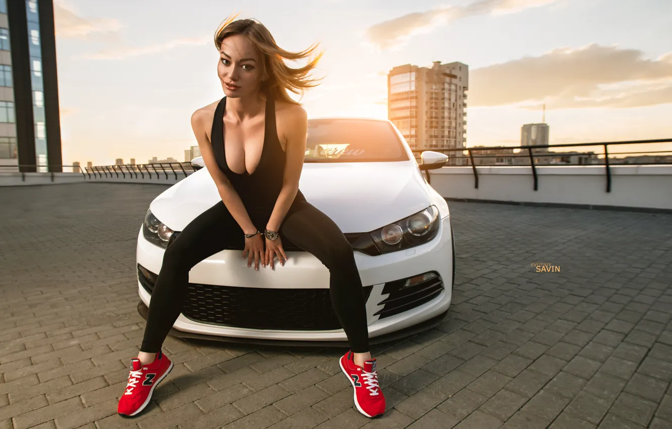 Фото обои car, Volkswagen, sexy, low, stance, Scirocco, Ural, car and girl, worn9, Evgeniy Savin, Ekaterindurg