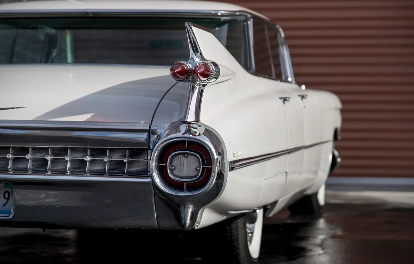 Фото обои ретро, Cadillac, классика, Sedan, 1959, deVille
