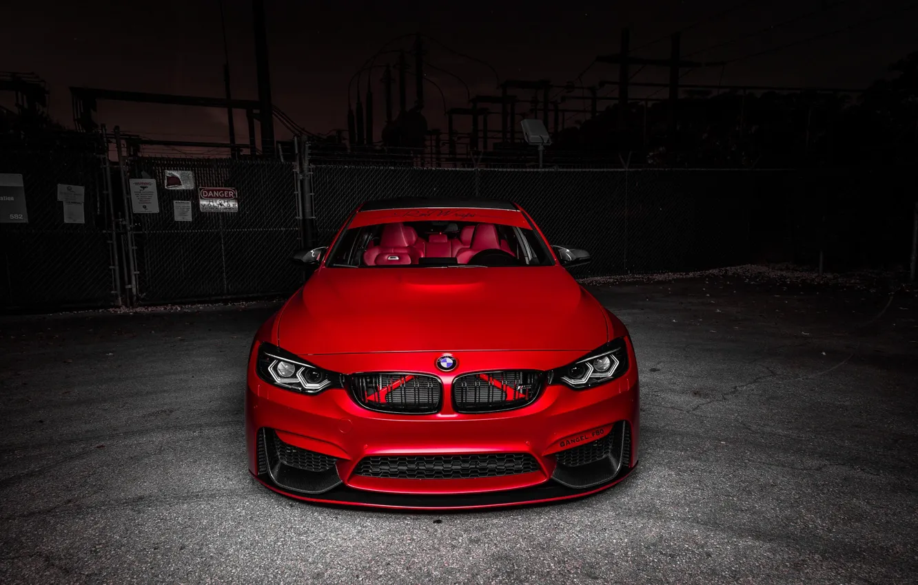 Фото обои BMW, Front, Rage, RED, Face, F80, Sight