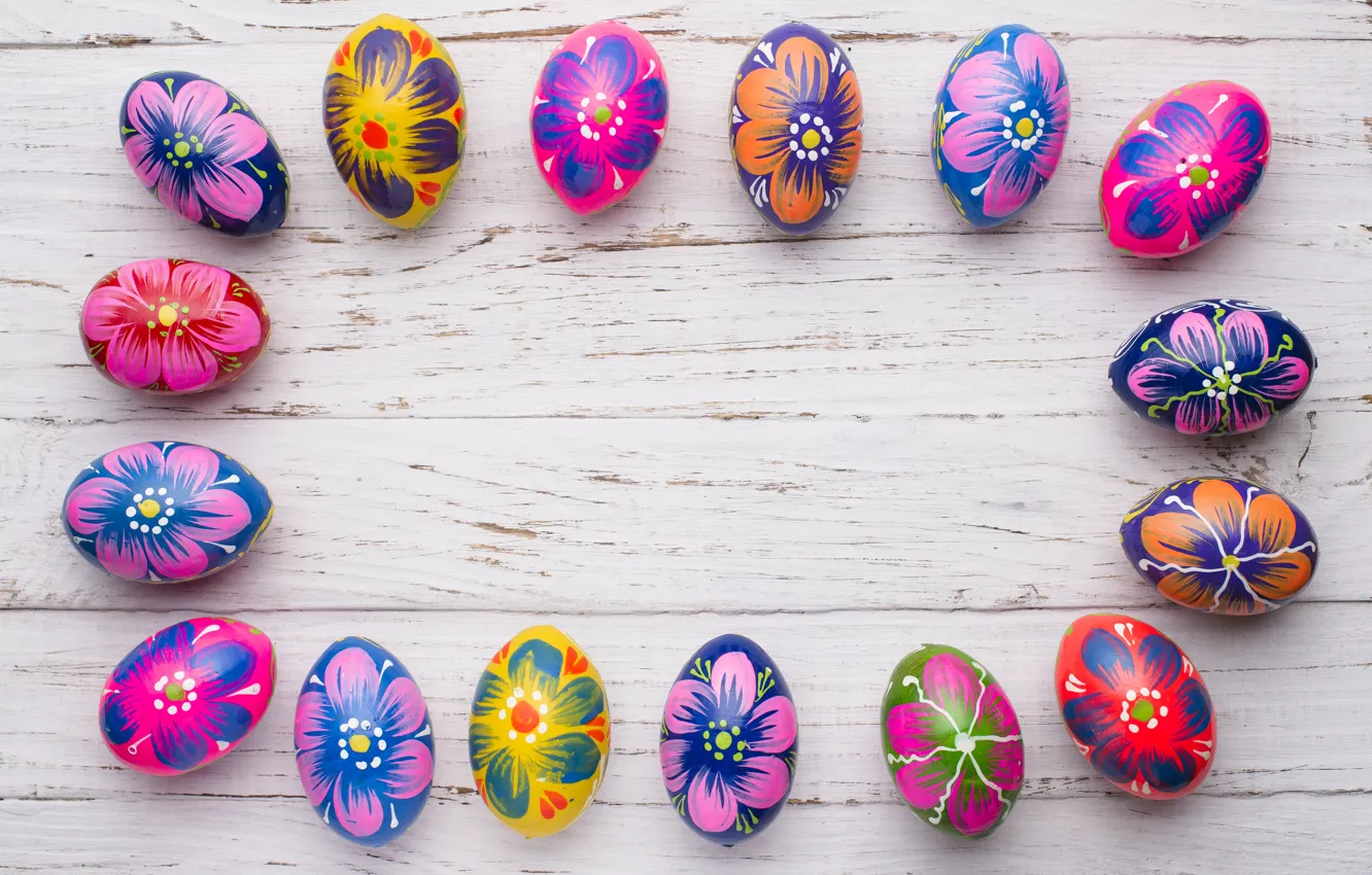 Фото обои весна, colorful, Пасха, wood, spring, Easter, eggs, decoration, Happy, frame, яйца крашеные