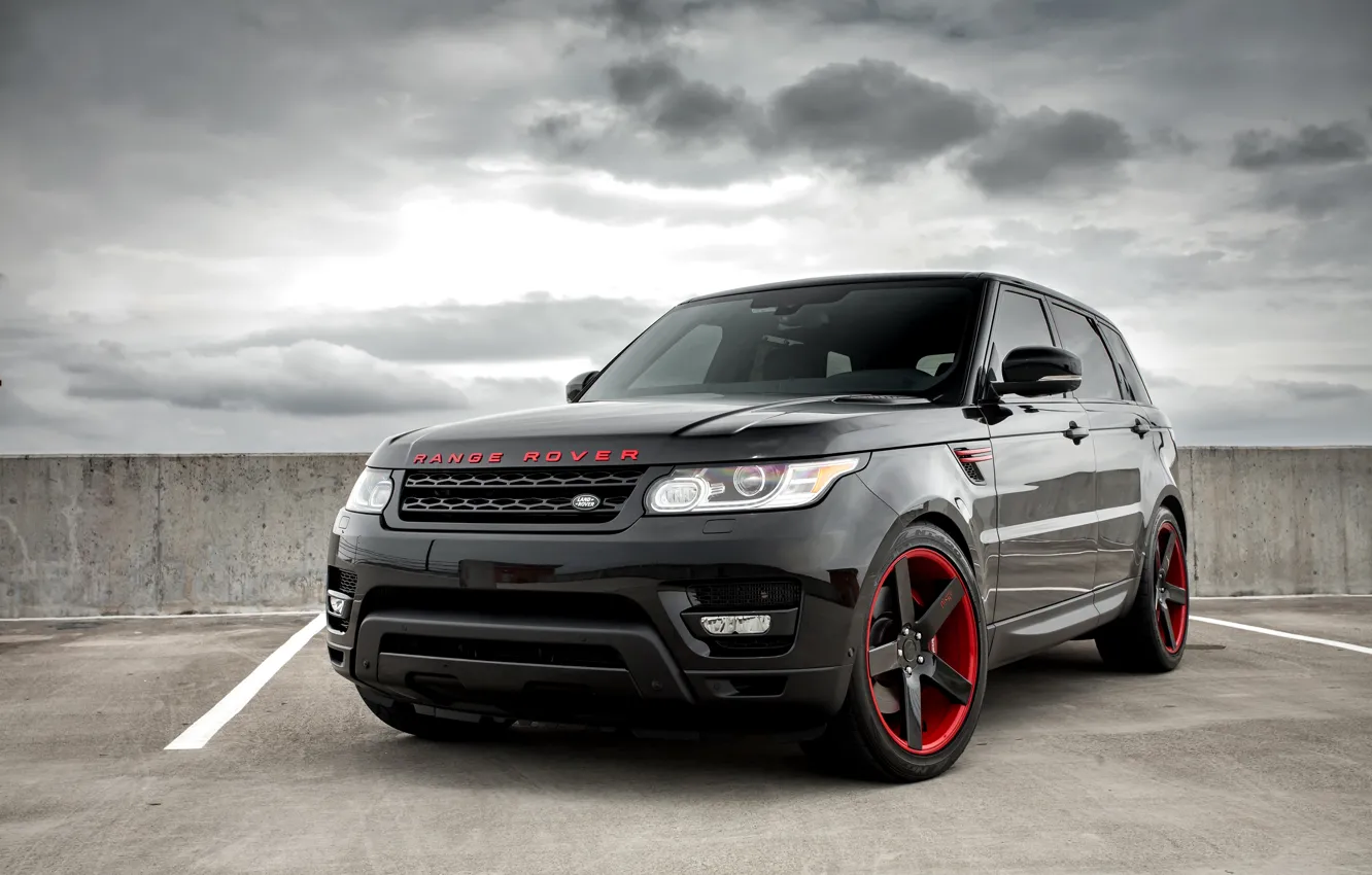 Фото обои Range Rover, with, color, Sport, Supercharged, matched, Niche wheels